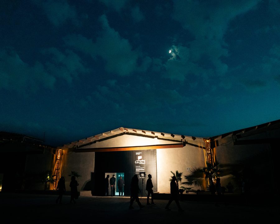 The Dayhim Art Society venue entrance at night